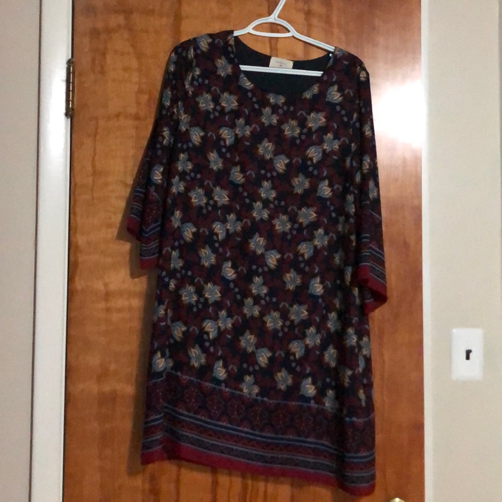 Shift dress, knee length